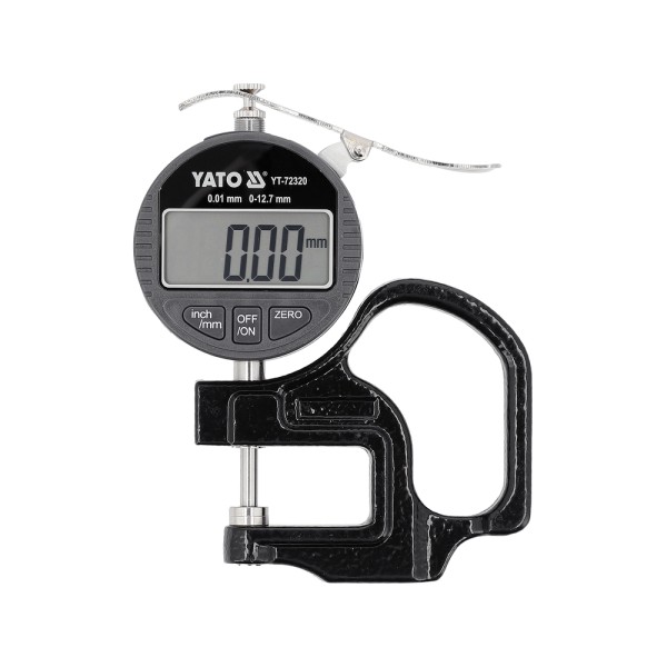 GRUBOŚCIOMIERZ ZEGAROWY 12,7 MM / 0,01 MM YT-72320