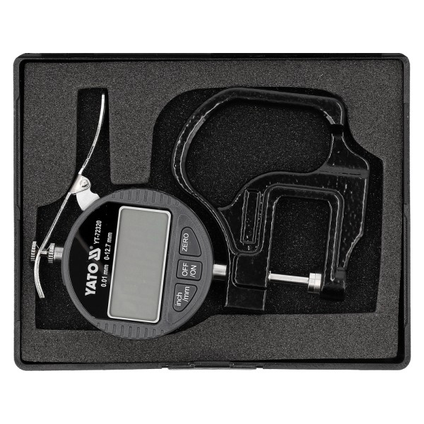 GRUBOŚCIOMIERZ ZEGAROWY 12,7 MM / 0,01 MM YT-72320