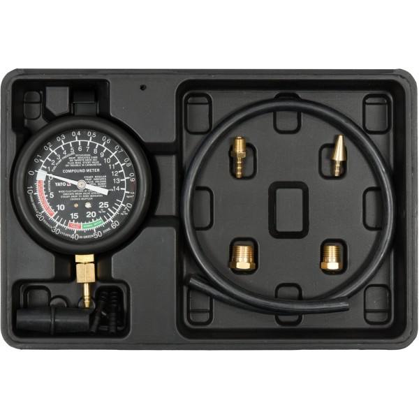 WAKUOMETR DO POMIARU CIŚNIENIA I PODCIŚNIENIA  9 CZ. YT-73050