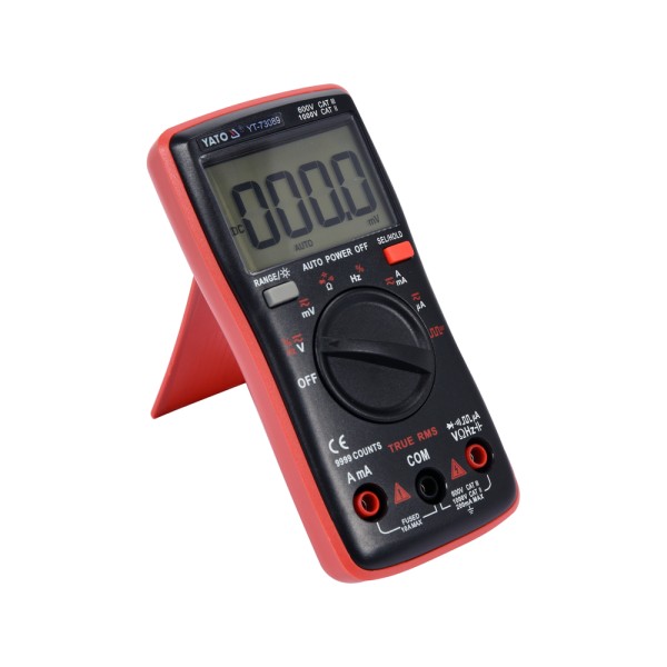 MIERNIK CYFROWY TRUE RMS Z AUTOMATYCZNYM ZAKRESEM LCD 9999 YT-73089