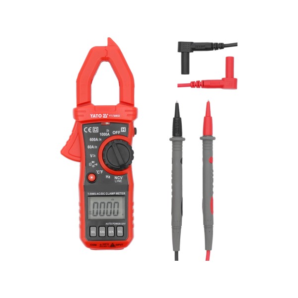 MIERNIK CĘGOWY TRUE RMS AC/DC  10MA - 1000A YT-730933