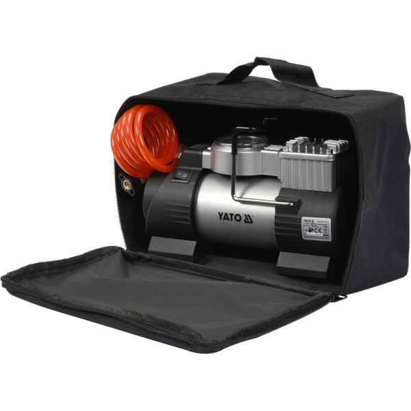 KOMPRESOR SAMOCHODOWY Z LAMPĄ LED, 12V 180W YT-73460