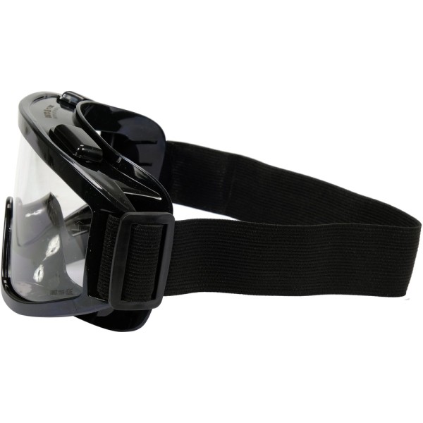 GOGLE OCHRONNE Z WYWIETRZNIKAMI BEZBARWNE Z CZARNĄ RAMĄ YT-73832