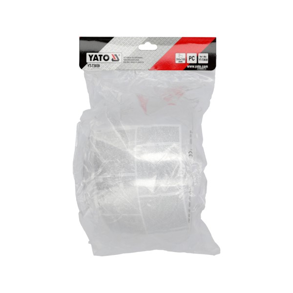 SZYBKA ZEWNĘTRZNA DO PRZYŁBICY YT-73938 390X155MM YT-73939