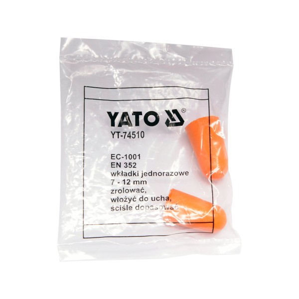 ZATYCZKI DO USZU, Z PIANKI, SNR 38 DB, (200PAR) YT-74510