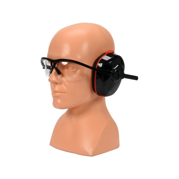 NAUSZNIKI PRZECIWHAŁASOWE ZINTEGROWANE Z OKULARAMI BEZBARWNE YT-74636