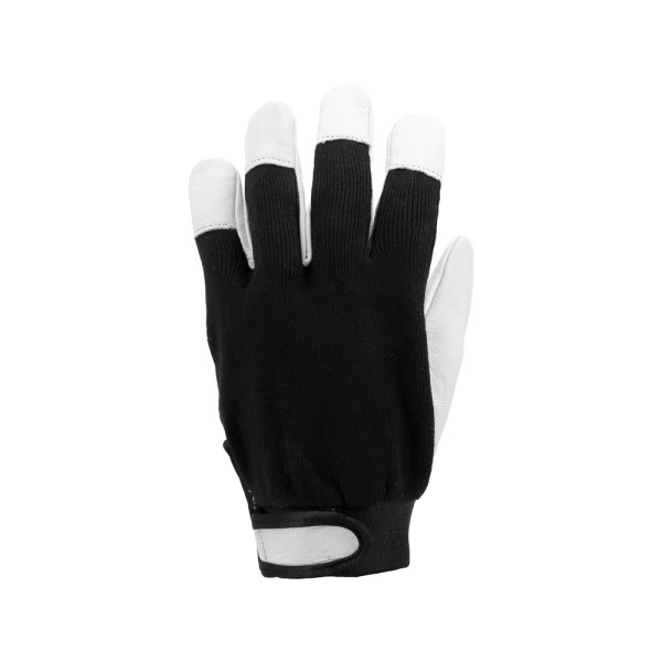 RĘKAWICE ROBOCZE BAWEŁNA/SKÓRA CZARNE ROZM. 9 YT-746391