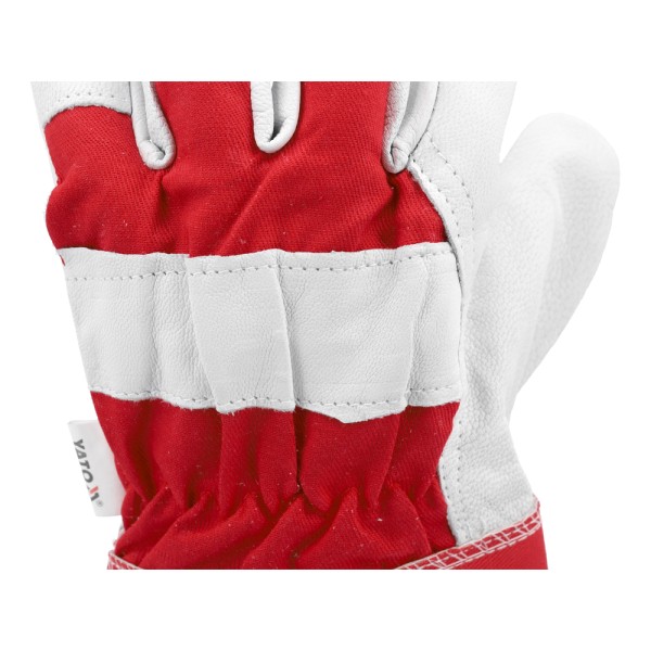 RĘKAWICE BUDOWLANE KOZIA SKÓRA LICOWA ROZM. 9 YT-746402