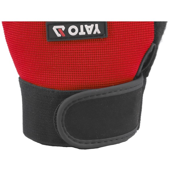 RĘKAWICE SKÓRA SYNT. BEZ PALCÓW ROWEROWE ROZM. 10 YT-74662