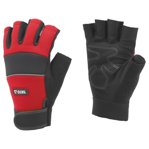 RĘKAWICE SKÓRA SYNT. BEZ PALCÓW ROWEROWE ROZM. 11 YT-746621