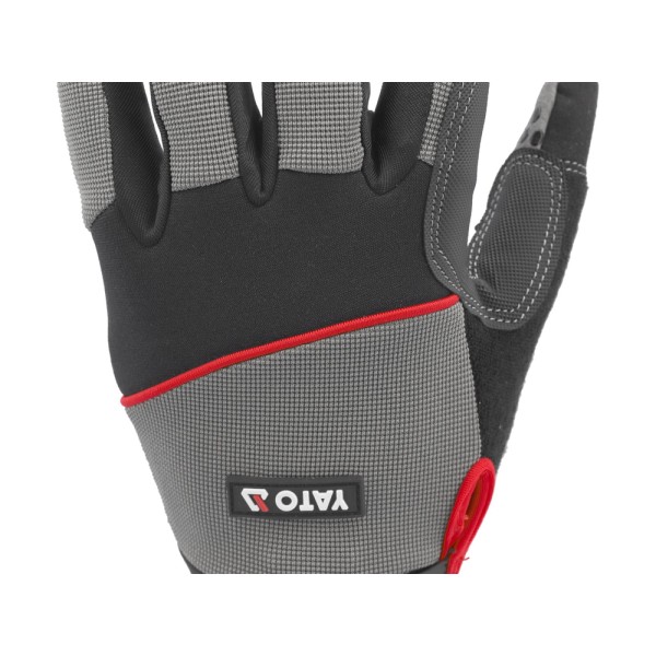 RĘKAWICE SKÓRA SYNT. ANTYPOŚL. NAKRAPIANE ROZM. 9 YT-74665