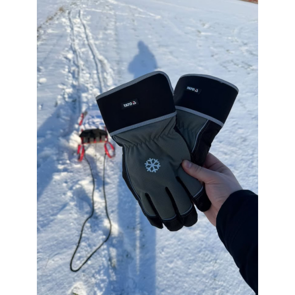 RĘKAWICE ROBOCZE OCIEPLANE WZMACNIANE ROZM. 10 YT-74687