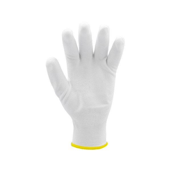 RĘKAWICE OCHRONNE NYLONOWE POWLEKANE PU ROZMIAR 9 YT-74699