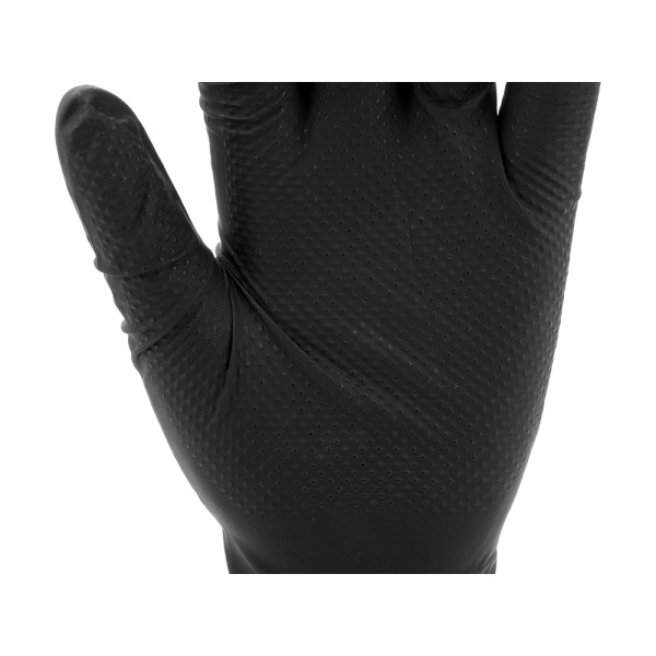 RĘKAWICE NITRYLOWE MOCNE TEKSTURA DIAMENTU 50 SZT ROZM. XL (10) YT-74743