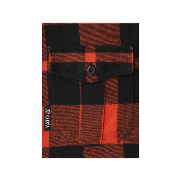 KOSZULA FLANELOWA CZERWONA ROZM. 2XL YT-78804