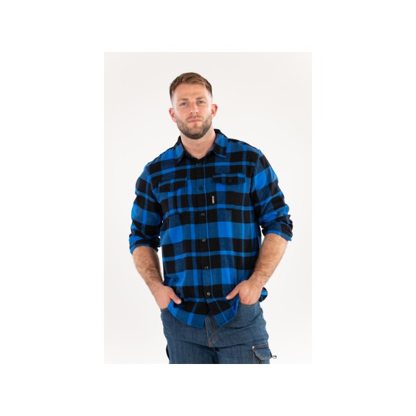 KOSZULA FLANELOWA NIEBIESKA ROZM. 2XL YT-78810