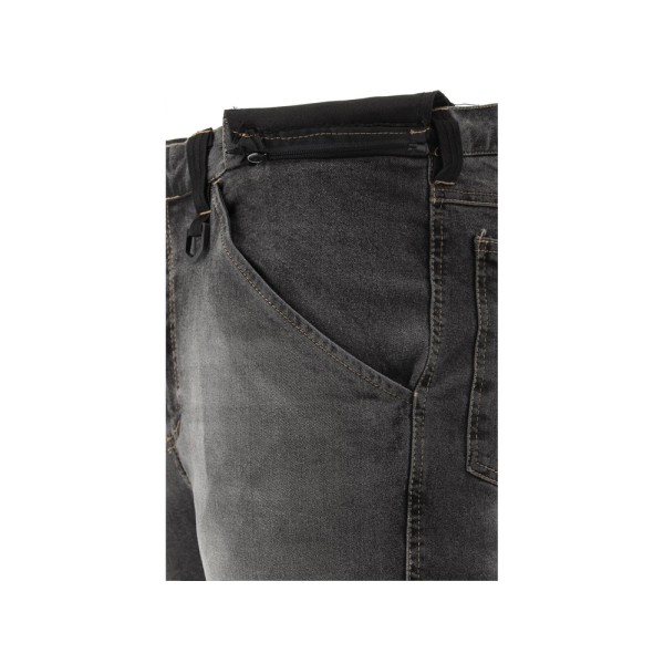 SPODNIE ROBOCZE MONTERSKIE STRETCH JEANS STEEL GREY ROZM. L/XL YT-79063