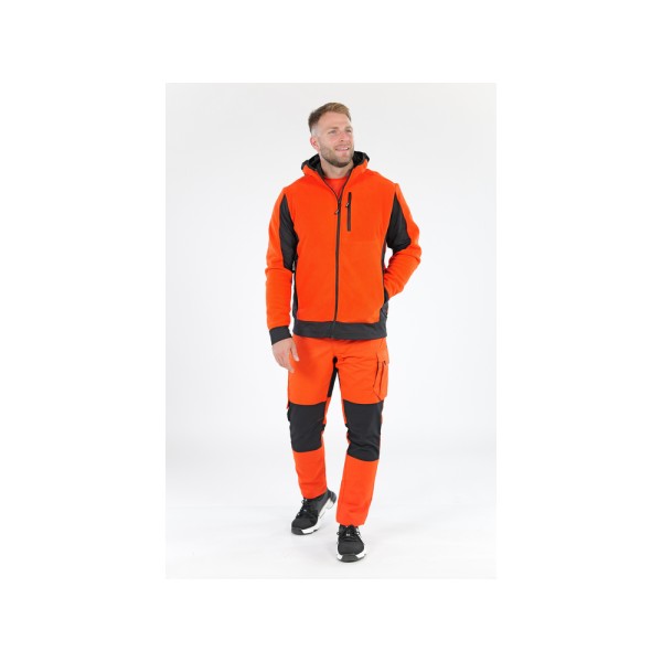 SPODNIE ROBOCZE 4-WAY STRETCH SERWAL ORANGE ROZM. L YT-79112