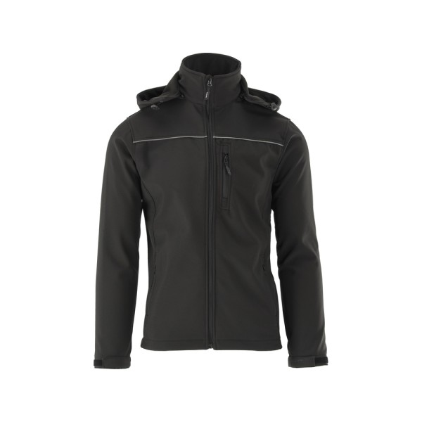 KURTKA SOFTSHELL Z KAPTUREM OBSIDIAN ROZM. M YT-79551