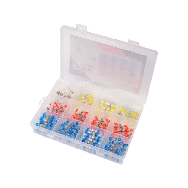 ZESTAW 220 SZTUK PRZEZROCZYSTYCH WODOODPORNYCH KOSZULEK TERMOKURCZLIWYCH Z CYNĄ 0,25-6MM2 YT-81460