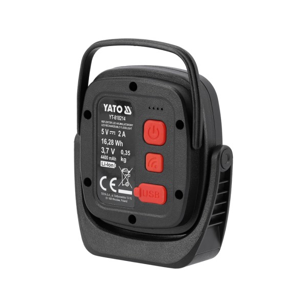 REFLEKTOR PRZENOŚNY 10W 1200LM, CZUJNIK RUCHU YT-818214