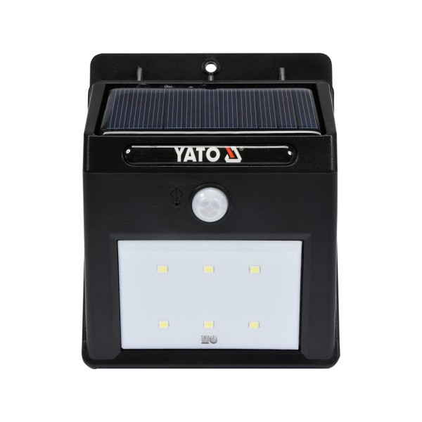 LAMPA ŚCIENNA SOLARNA Z CZUJNIKIEM RUCHU 6 SMD LED YT-81856