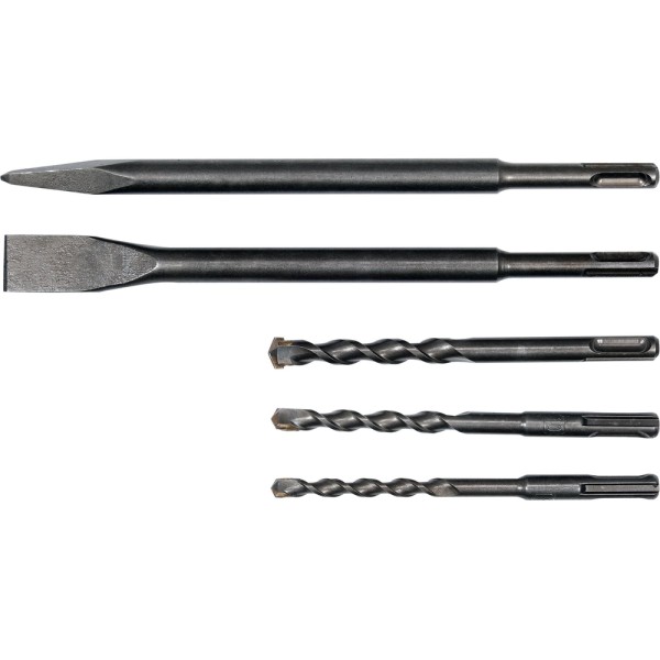 MŁOT UDAROWO-OBROTOWY SDS+ 1100W, 3 FUNKCJE (KUCIE, WIERCENIE Z UDAREM I BEZ UDARU), W KOMPLECIE WIERTŁA I DŁUTA YT-82118