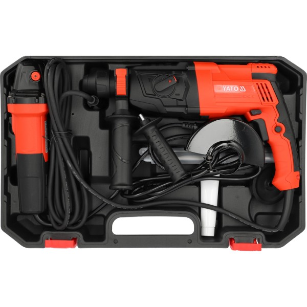 MŁOT SDS PLUS 3,2J /SZLIFIERKA KĄTOWA 750W ZESTAW YT-821200