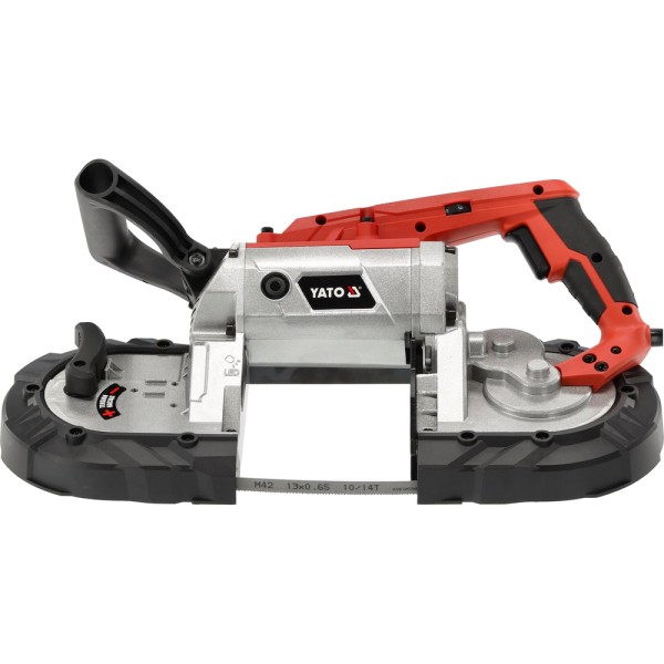 PRZECINARKA TAŚMOWA Z PODSTAWĄ (ZDEJMOWANĄ) 1100W ZASIĘG CIĘCIA 127MM X 127MM YT-82185