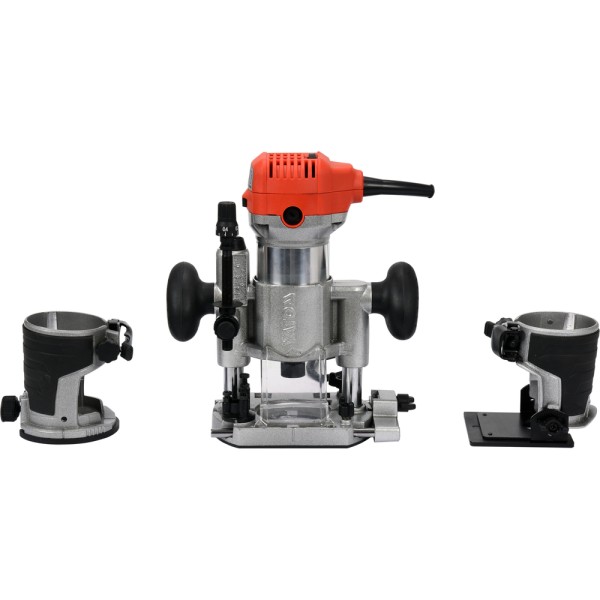 FREZARKA KRAWĘDZIOWA 710W DO LAMINATÓW  + SANKI PROWADZĄCE,NA FREZY 6MM I 8MM YT-82390