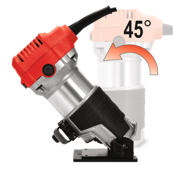 FREZARKA KRAWĘDZIOWA 710W DO LAMINATÓW  + SANKI PROWADZĄCE,NA FREZY 6MM I 8MM YT-82390