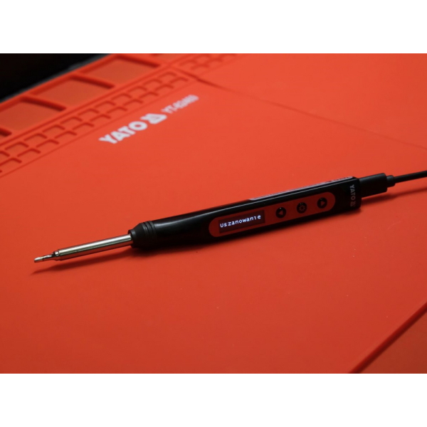 PRZENOŚNA LUTOWNICA CYFROWA 65W GROT T12 YT-82490