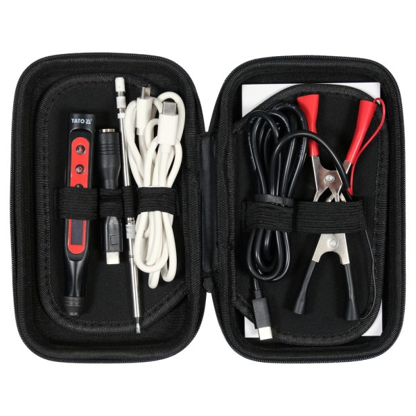 PRZENOŚNA LUTOWNICA CYFROWA 65W GROT T12 YT-82490