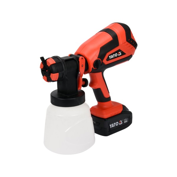 PISTOLET MALARSKI 18V, PRZEPŁYW 1 L/MIN - AKUMULATOR 4 AH YT-82765