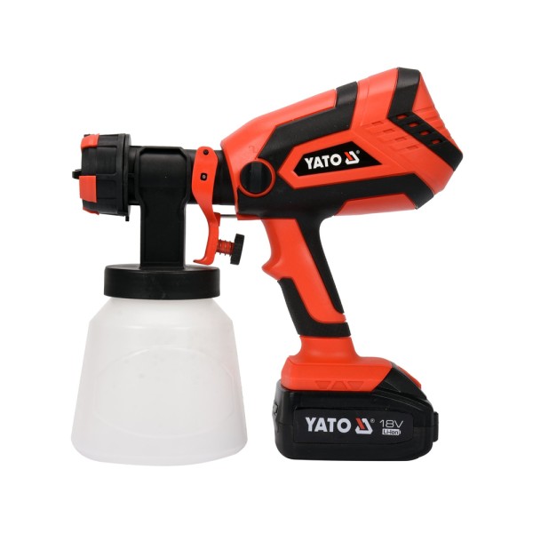 PISTOLET MALARSKI 18V, PRZEPŁYW 1 L/MIN - AKUMULATOR 4 AH YT-82765