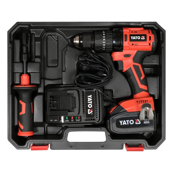 WIERTARKO-WKRĘTARKA UDAROWA 18V, 75 NM - AKUMULATOR 3 AH YT-82790