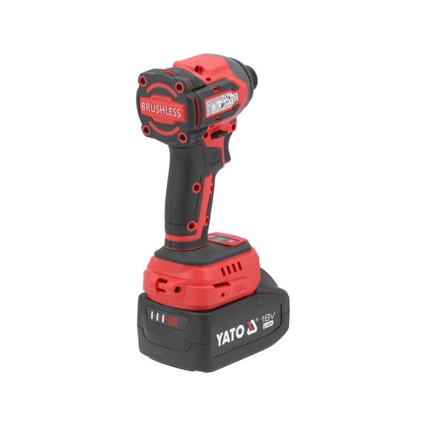 ZAKRĘTARKA UDAROWA 18V,  1/4'', 230 NM - AKUMULATOR 4 AH YT-82798