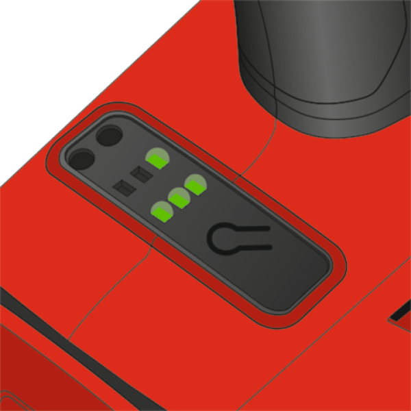 ZAKRĘTARKA UDAROWA 18V, 1/2'', 250 NM - AKUMULATOR 3 AH YT-82802