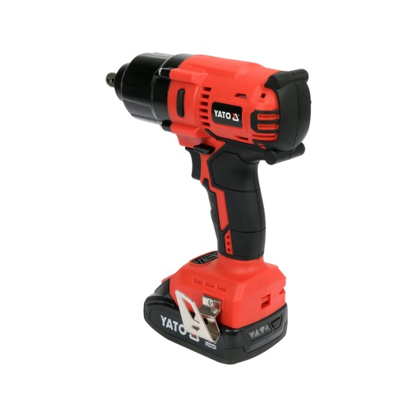 ZESTAW YATO 18V: KLUCZ UDAROWY 1/2'' 700 NM, NASADKI - DWA AKUMULATORY 3AH YT-82807