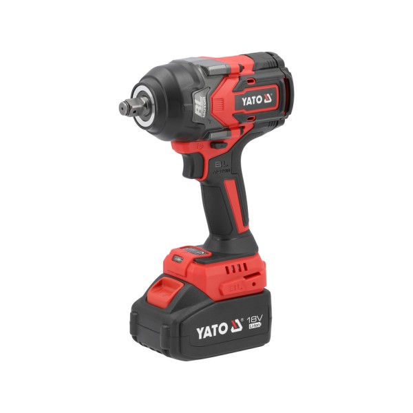 KLUCZ UDAROWY BEZSZCZOTKOWY 18V, 1/2'', 1200NM - AKUMULATOR 4 AH YT-828071