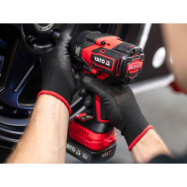 KLUCZ UDAROWY BEZSZCZOTKOWY 18V, 1/2'', 1200NM - AKUMULATOR 4 AH YT-828071