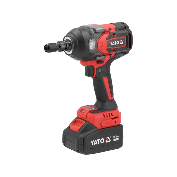 KLUCZ UDAROWY BEZSZCZOTKOWY 18V, 1/2'', 1200NM - AKUMULATOR 4 AH YT-828071