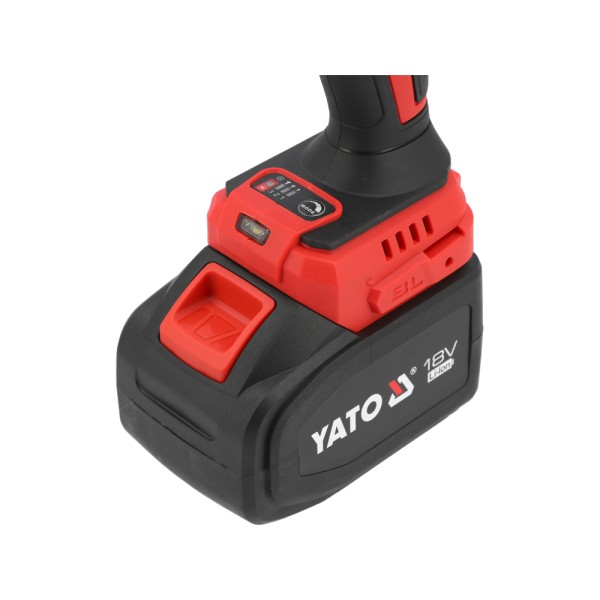 KLUCZ UDAROWY BEZSZCZOTKOWY 18V, 3/4'', 2400NM - AKUMULATOR 6 AH YT-828073