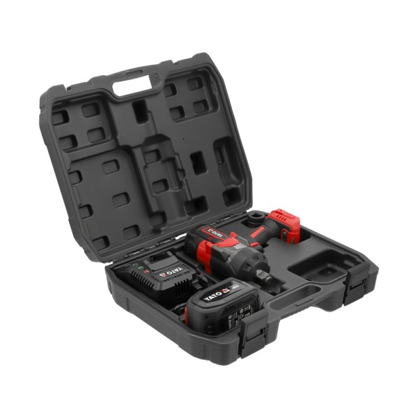 KLUCZ UDAROWY BEZSZCZOTKOWY 18V, 3/4'', 2400NM - AKUMULATOR 6 AH YT-828073