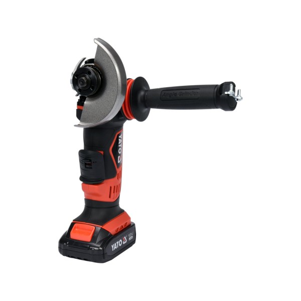 SZLIFIERKA KĄTOWA 18V, 125 MM, 10000 MIN⁻¹ - AKUMULATOR 2 AH YT-82826