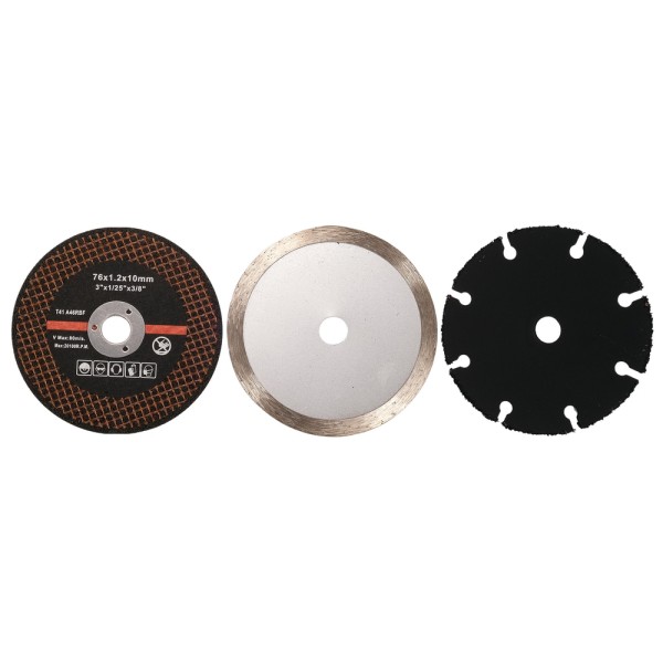 PRZECINARKA TARCZOWA 12V, 76 MM, 19500 MIN⁻¹ - BEZ AKUMULATORA YT-82905