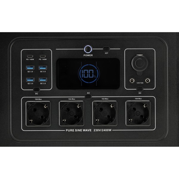 PRZENOŚNA STACJA ZASILANIA 2400W, 2232WH LIFEPO4, EPS YT-83095