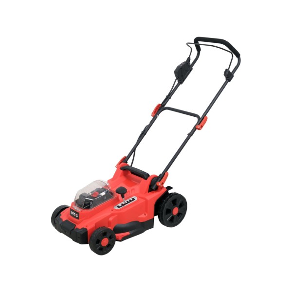 KOSIARKA AKUMULATOROWA 36V, 37 CM - DWA AKUMULATORY 4 AH, PODWÓJNA ŁADOWARKA YT-85222