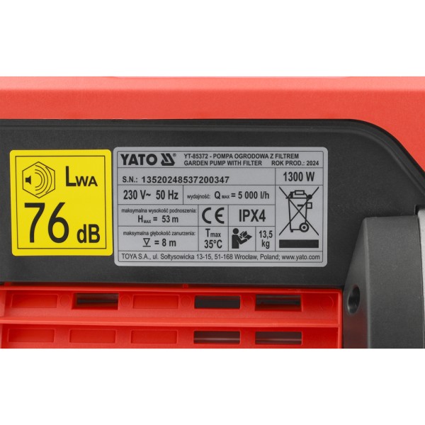 HYDROFOR ELEKTRONICZNY 1300W Z FILTREM YT-85372