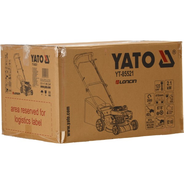 KOSIARKA SPALINOWA 41 CM Z NAPĘDEM POJ 123 CM3 YT-85521